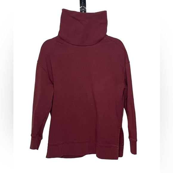 Athleta Turtleneck Sweatshirt Sz Oversized Small - Picture 1 of 8